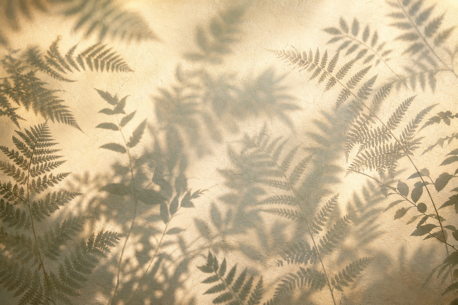 Preview for Warm Ivory Fern Shadow Background