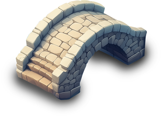 Preview for Stone-arch-bridge-pixel-art-sticker-49ca1