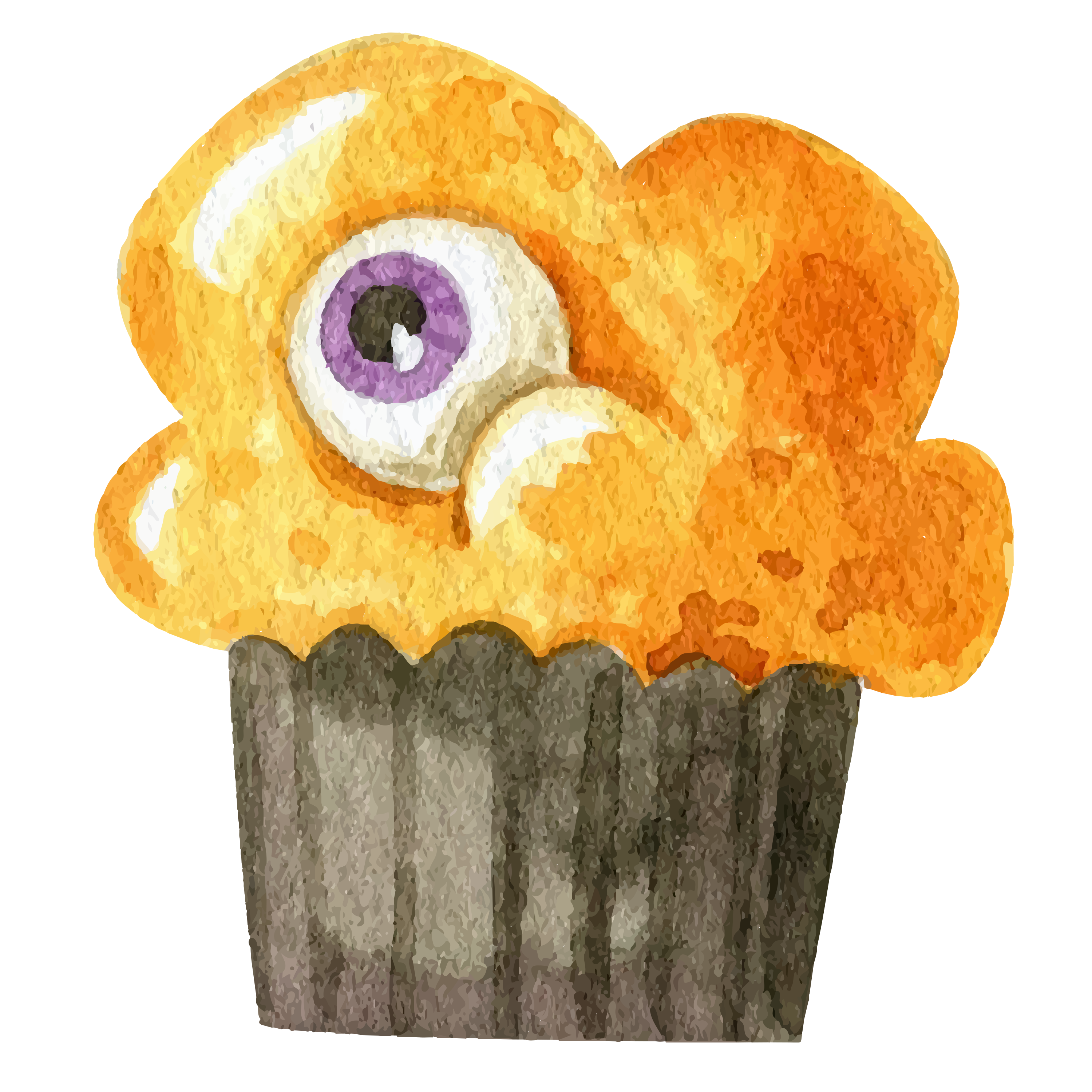 Preview for Spooky-cupcake-illustration-halloween-watercolor-sticker-2db19