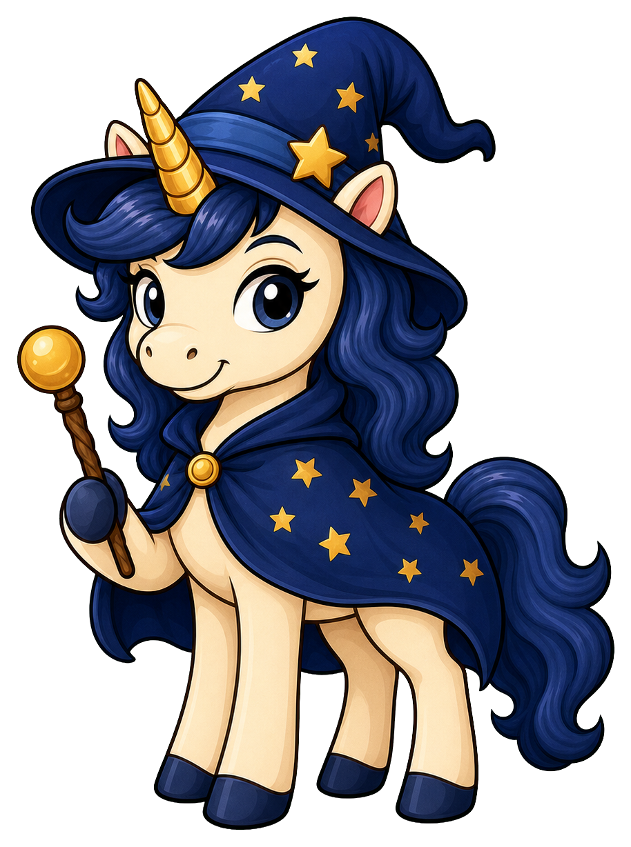Preview for Wizard Unicorn Sticker For Fantasy Designs