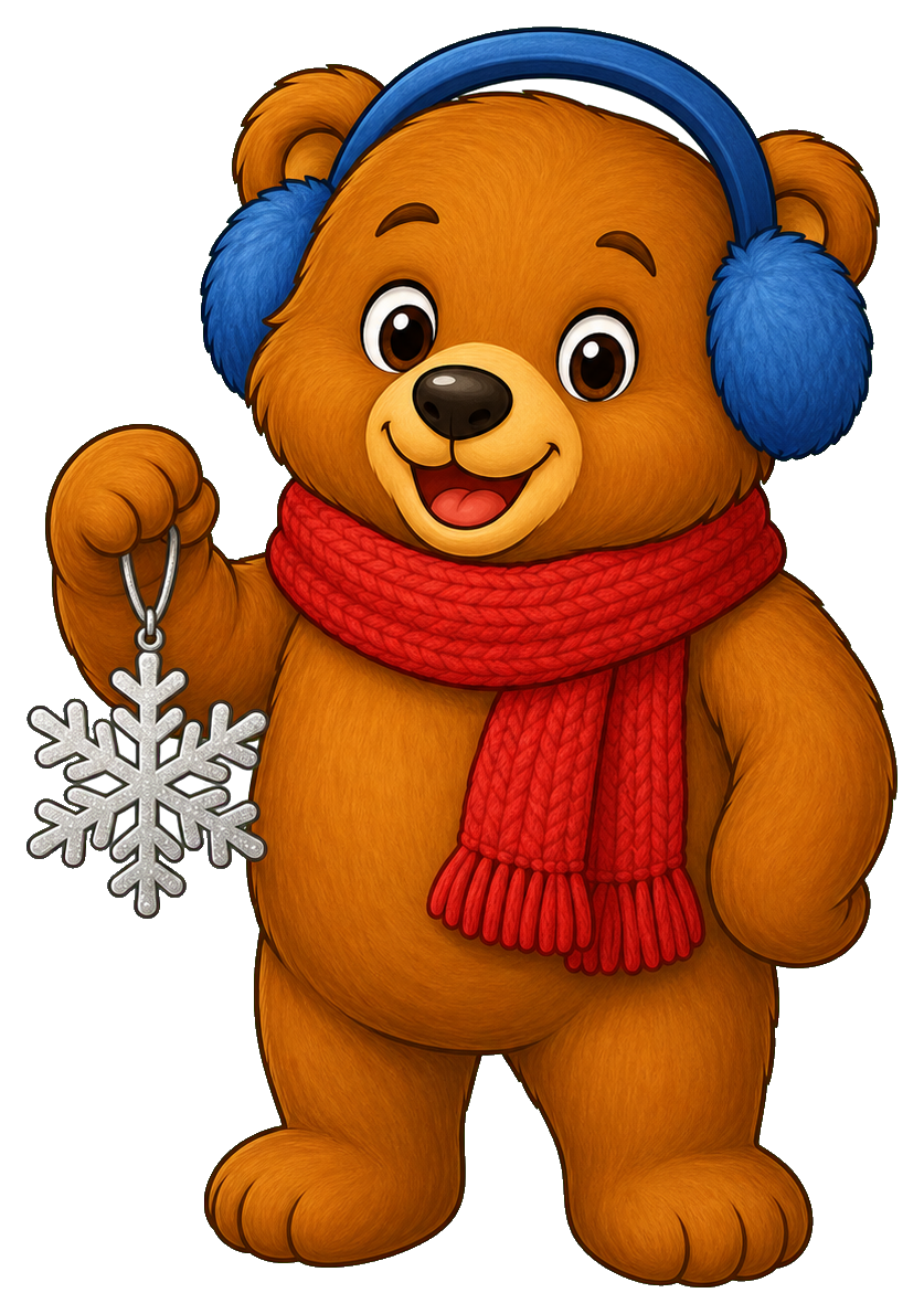 Preview for Winter Scarf Bear Sticker