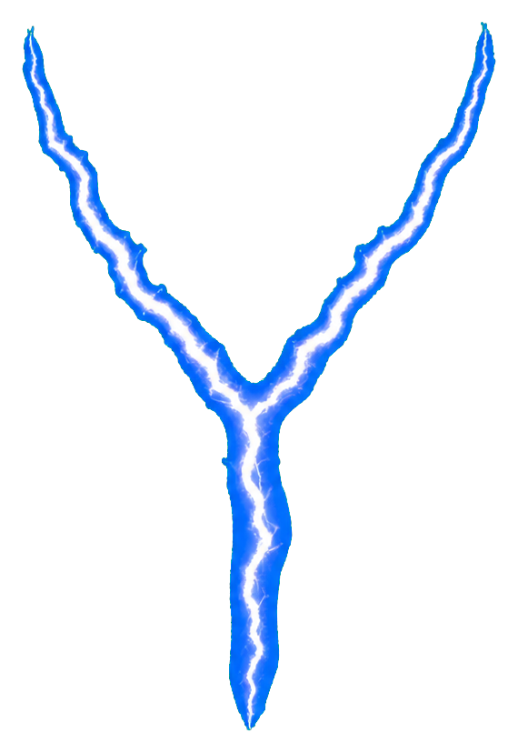 Preview for Realistic Blue Plasma Fork Sticker