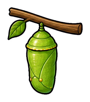 Preview for Butterfly Chrysalis Sticker