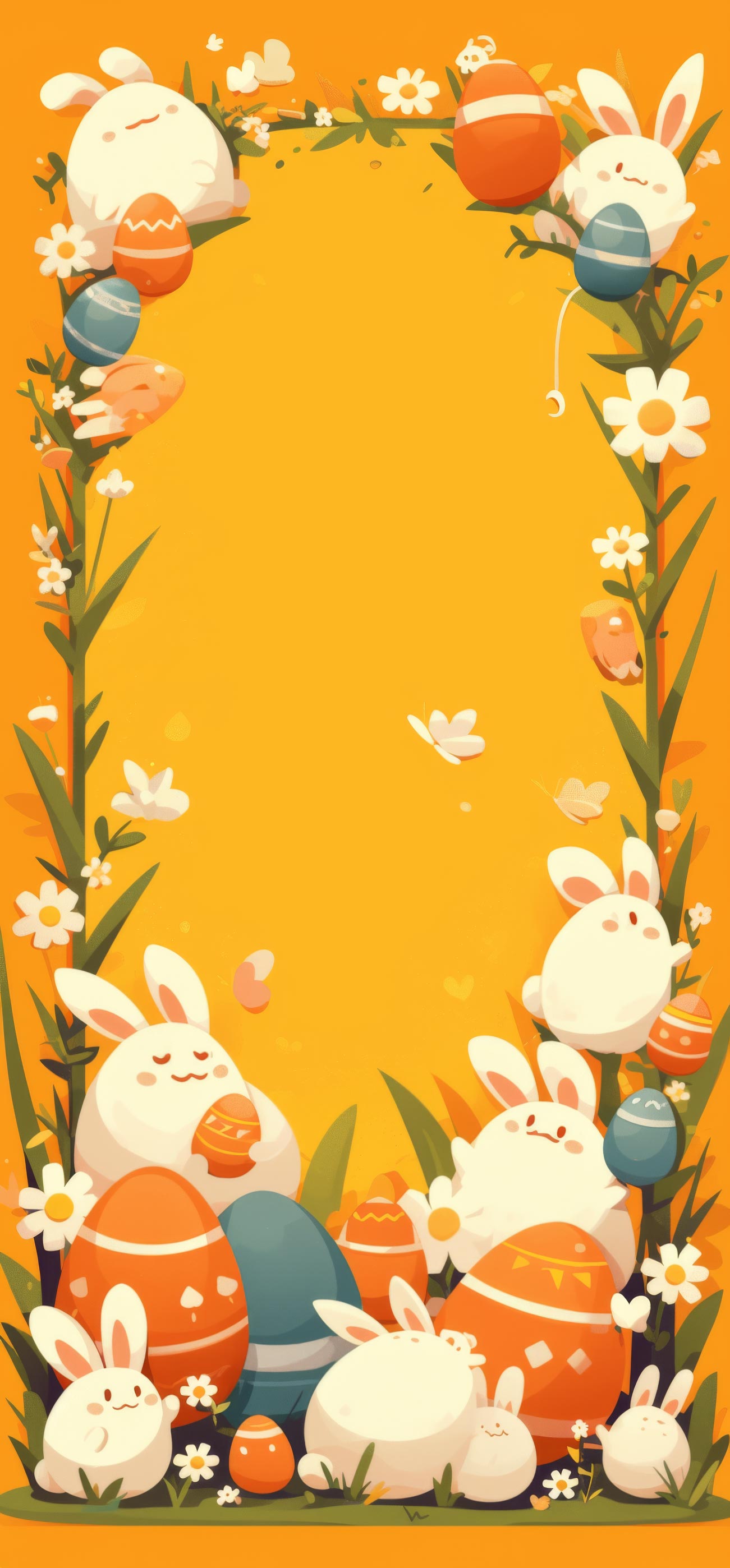 Preview for Easter-bunny-frame-easter-phone-background-7f4dc
