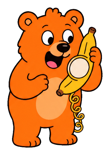 Preview for Bear Banana Phone Sticker