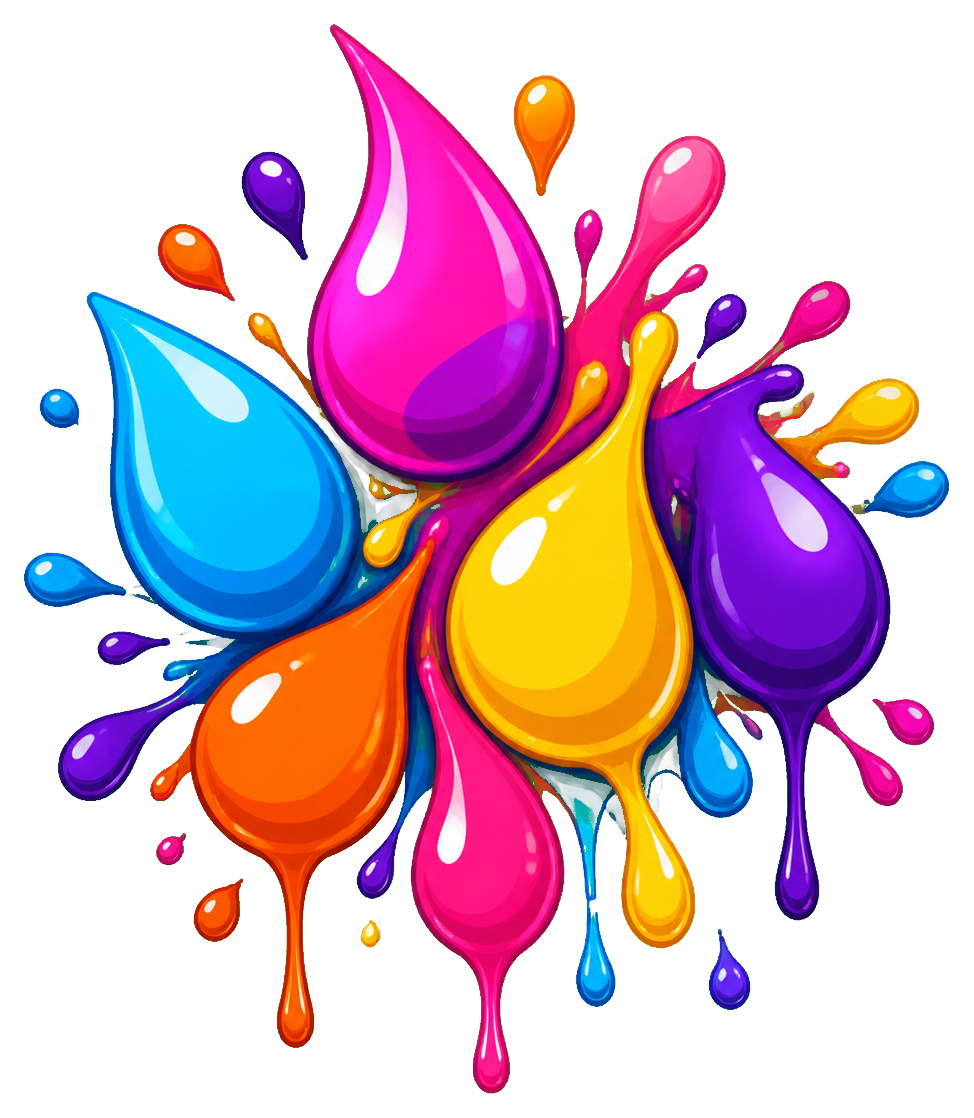Preview for Paint Drop Cluster Sticker