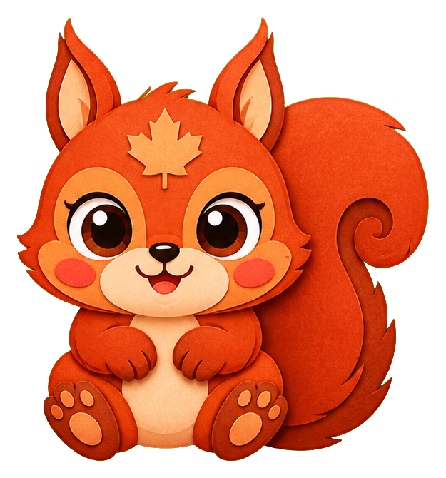 Preview for Maple Cap Squirrel Sticker
