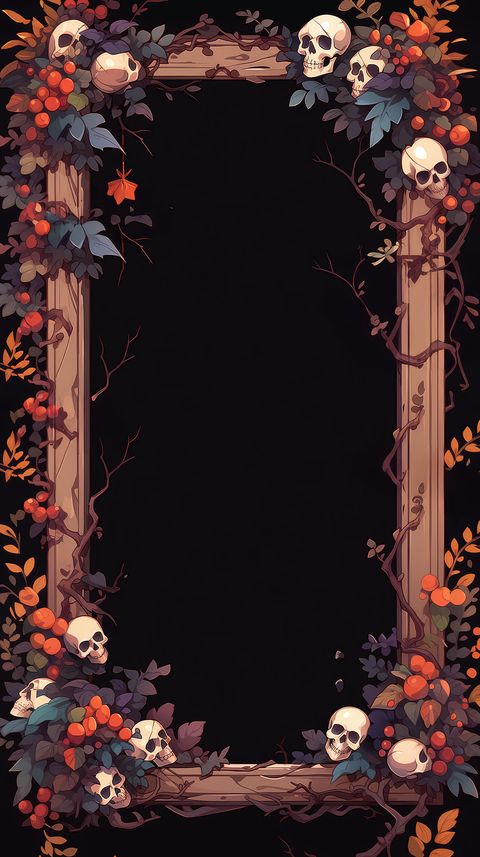 Preview for Halloween-skull-frame-template-halloween-story-background-80387