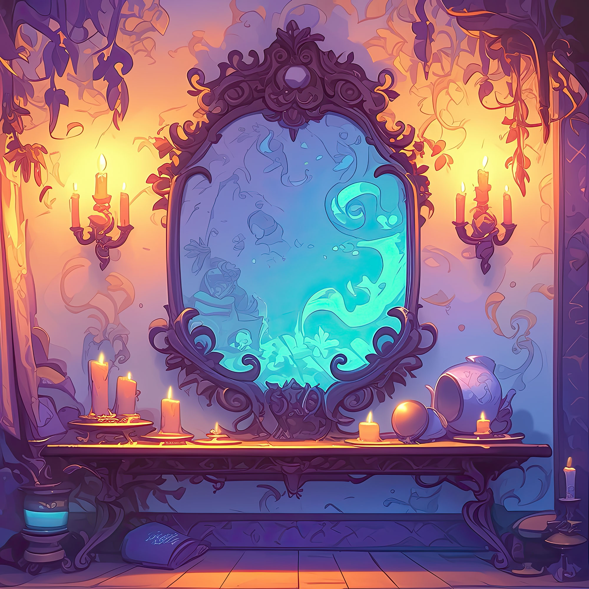 Preview for Mystical-mirror-room-design-interior-backdrop-background-ebc1d