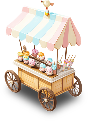 Preview for Colorful-dessert-cart-illustration-islandobjects-sticker-26e99