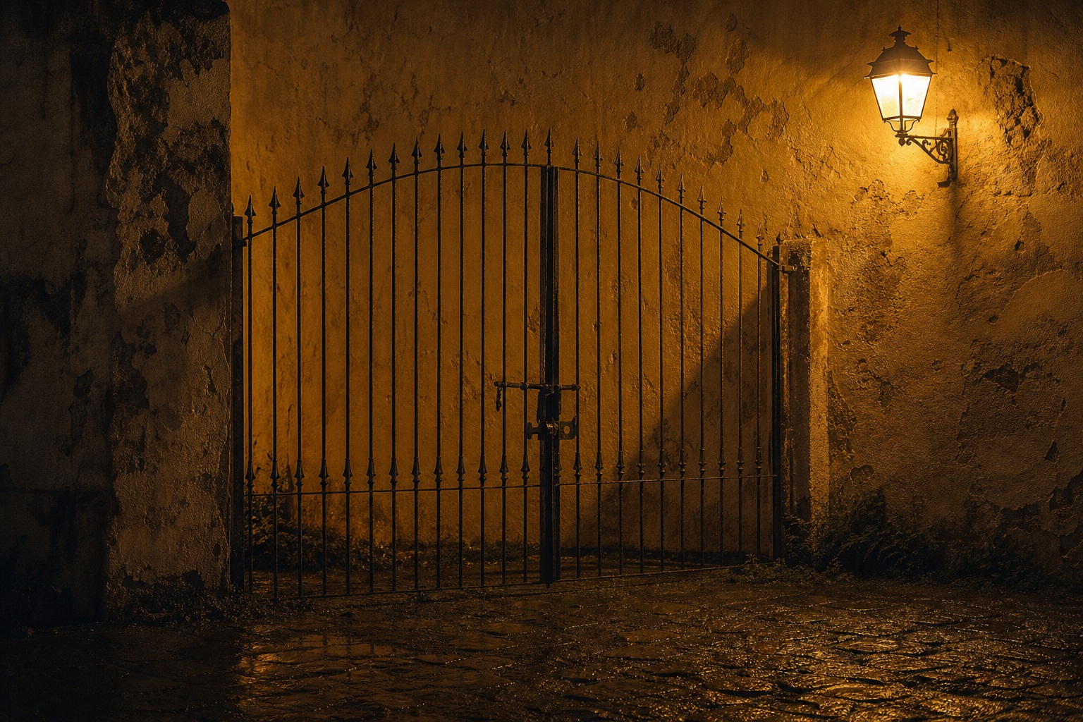 Preview for Isolated Night Light Ochre Wall Background