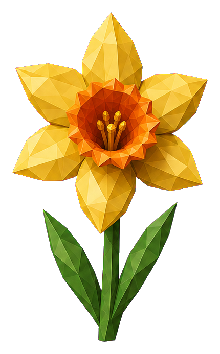 Preview for Golden Daffodil Sticker For Spring Designs