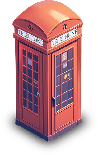 Preview for Classic-red-telephone-booth-islandobjects-sticker-1f2a7