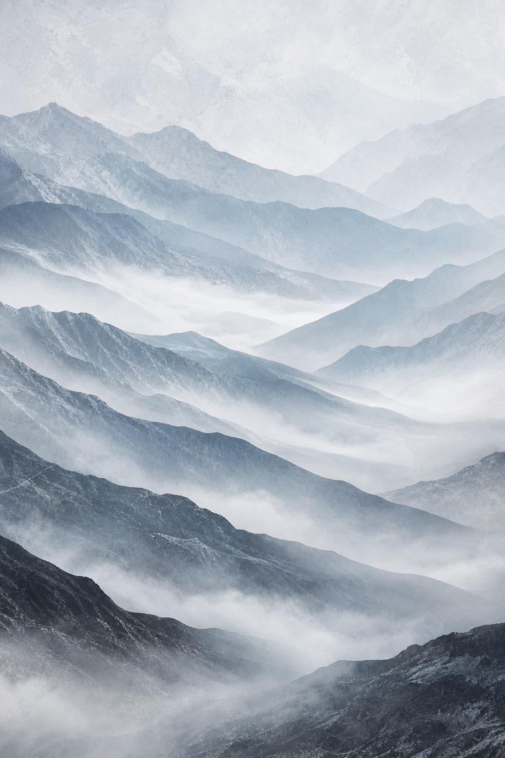 Preview for Icy Mist Mountain Layers Background