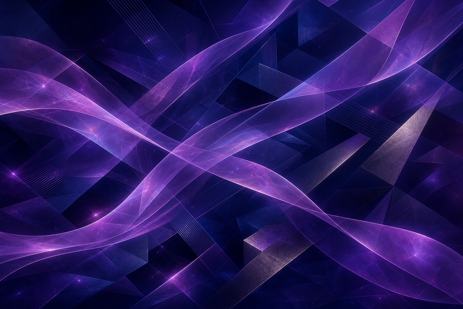 Preview for Violet Glass Ribbons Abstract Background