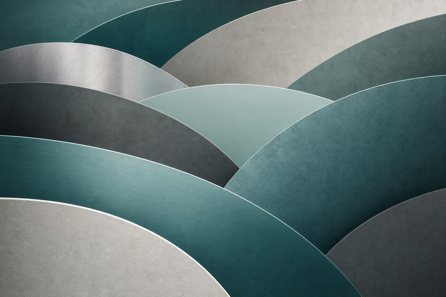Preview for Teal Metal Layered Abstract Arches Background