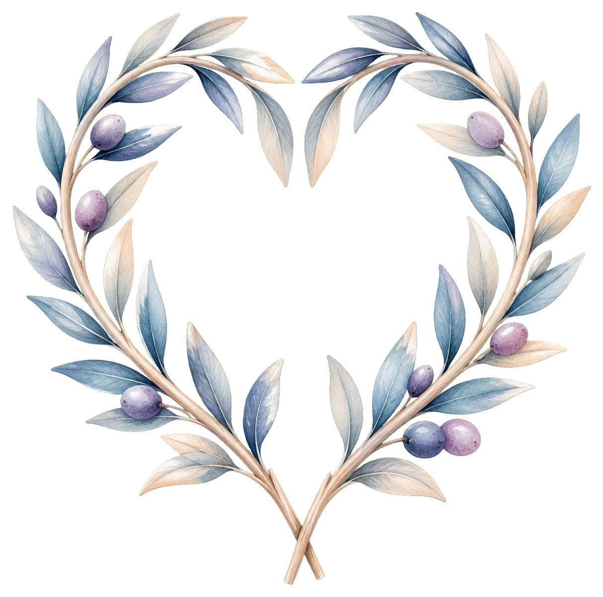 Preview for Olive Branch Heart Sticker