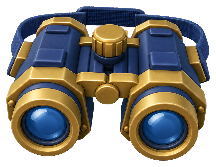 Preview for Binoculars Sticker Graphic