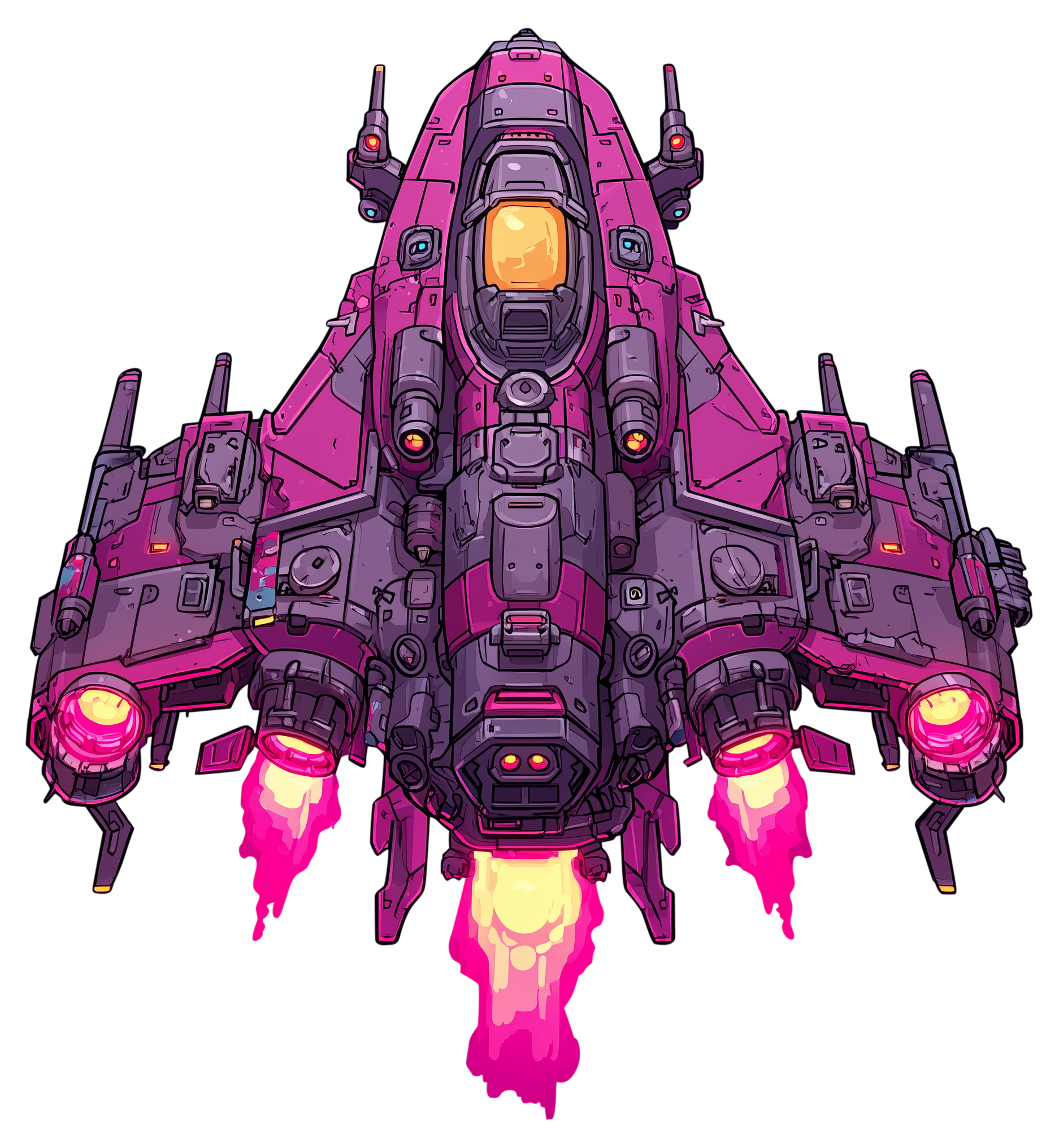 Preview for Futuristic-spacecraft-design-spaceship-sticker-8aab0