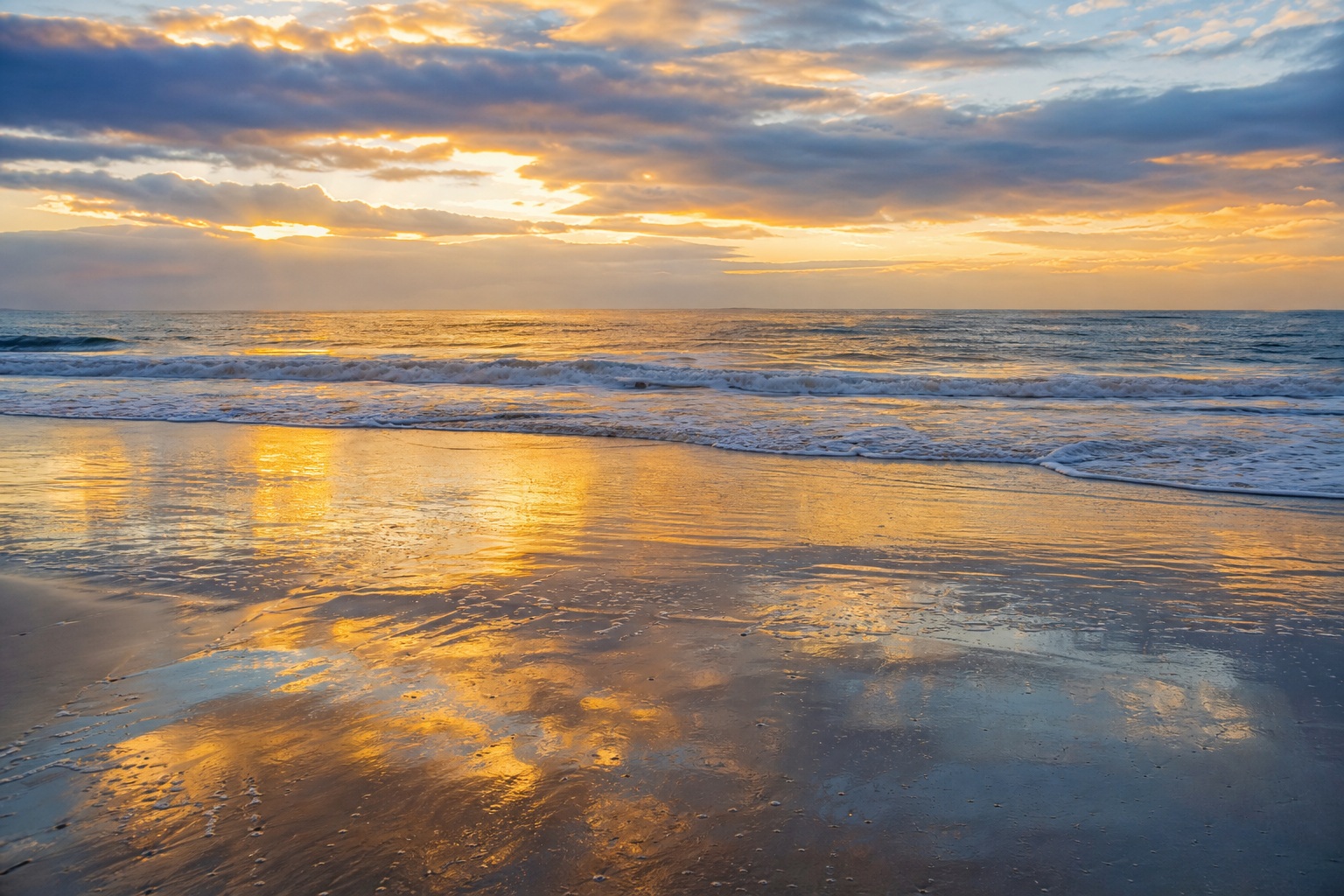 Preview for Golden Sunrise Beach Background