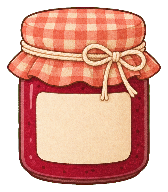 Preview for Strawberry Jam Jar Sticker