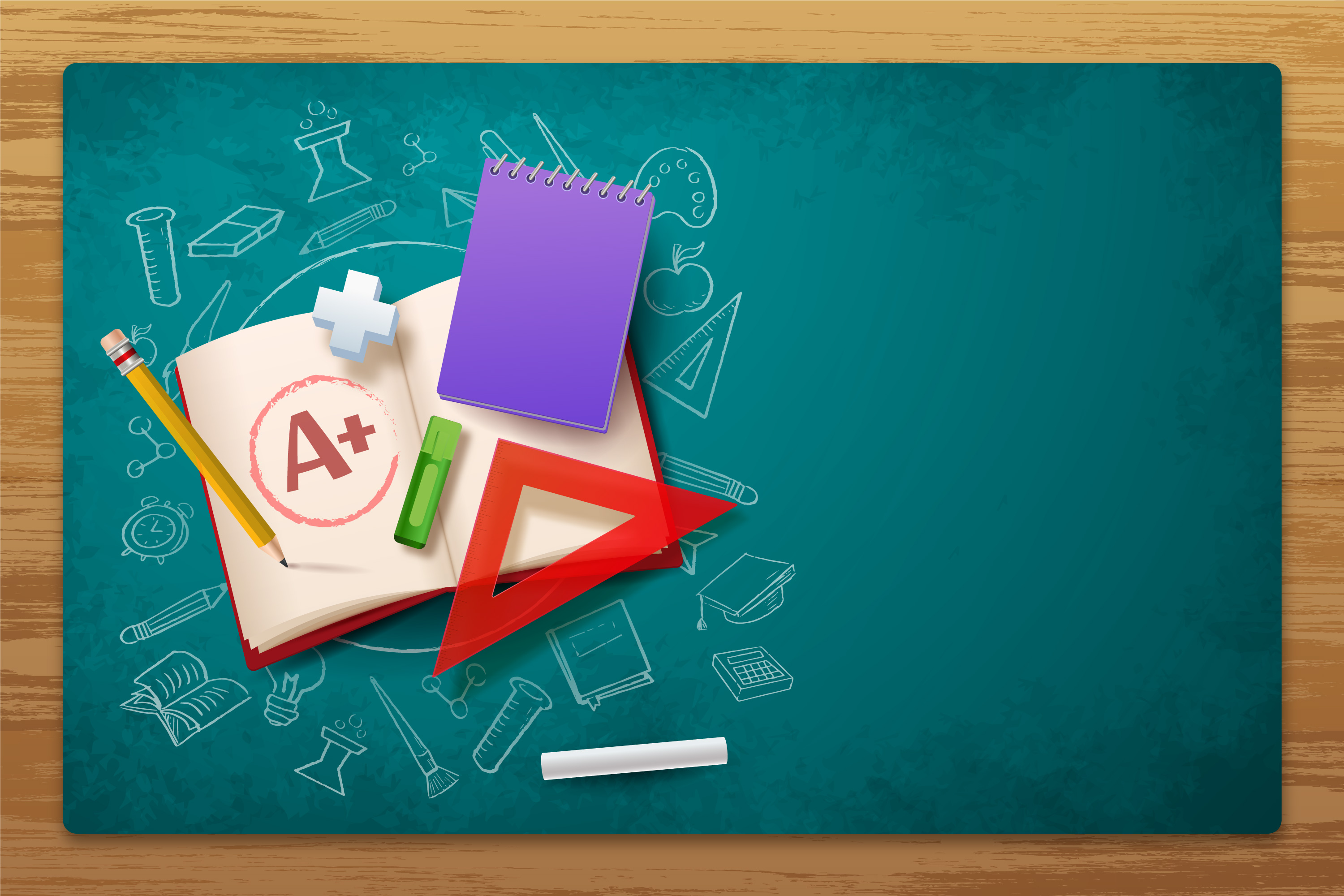 Preview for School-supplies-chalkboard-background-back-to-a4f10