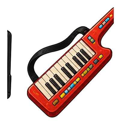 Preview for Keytar Sticker Graphic