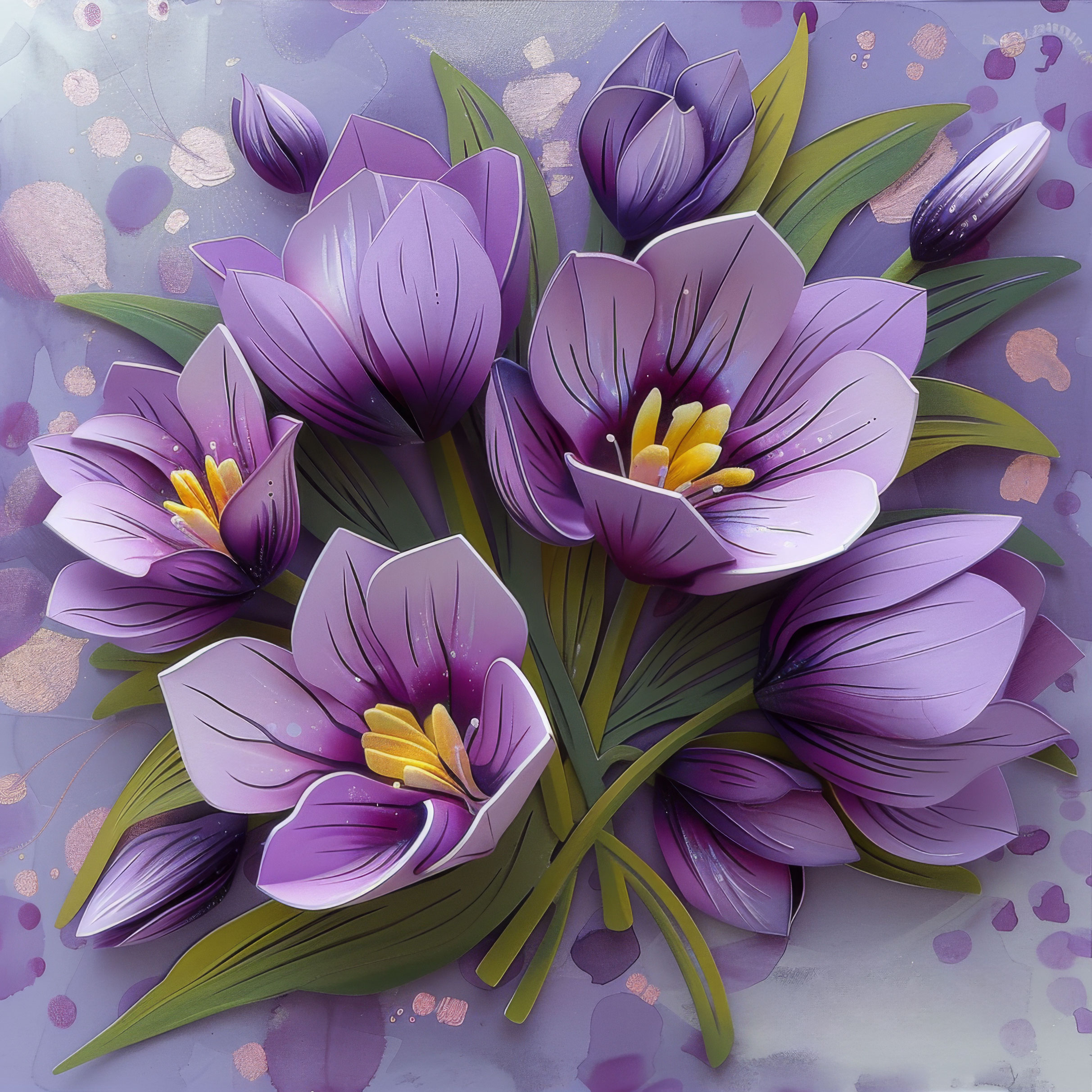 Preview for Purple-crocus-flowers-mothers-day-background-3c402