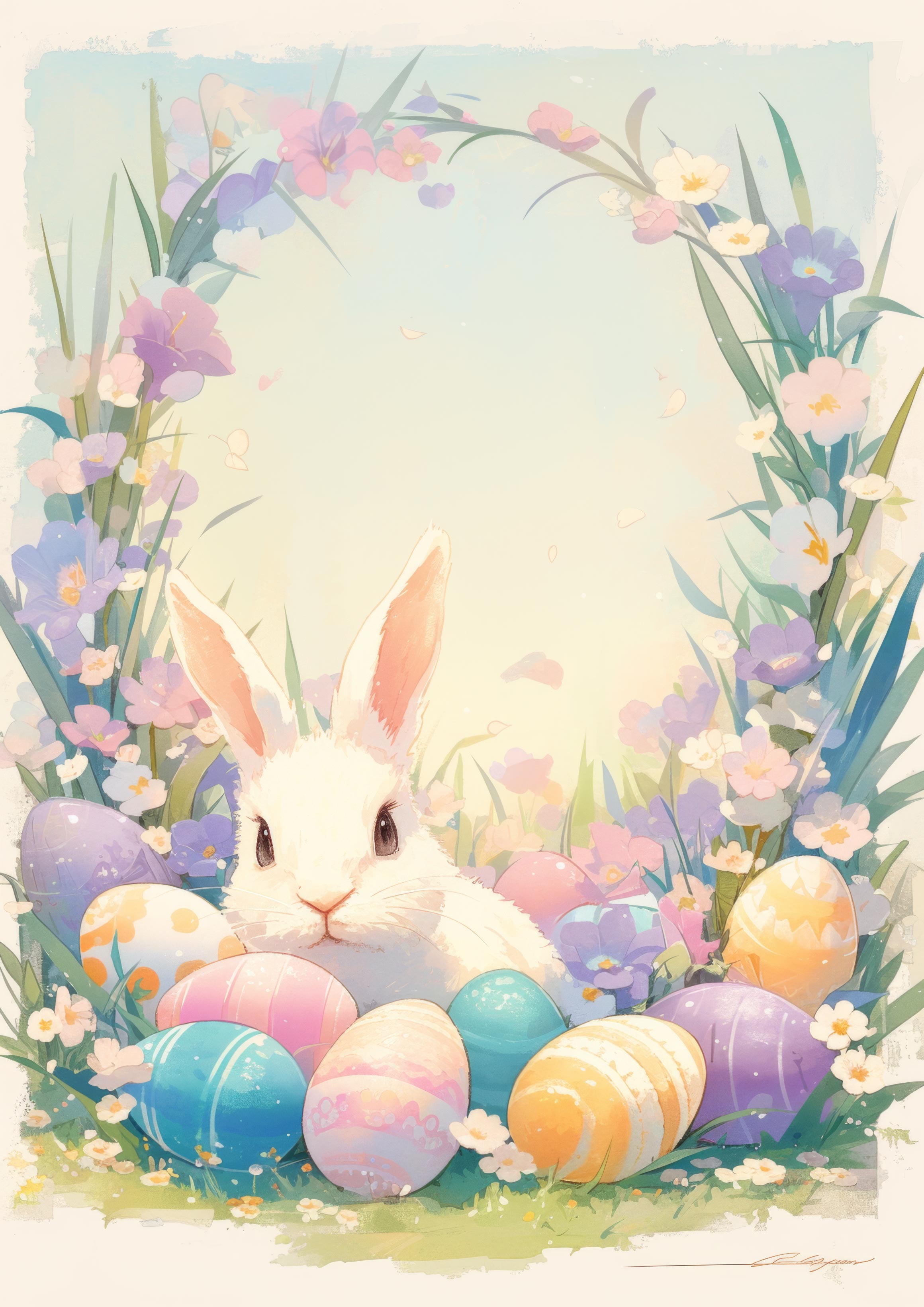 Preview for Easter-bunny-eggs-spring-background-3c978