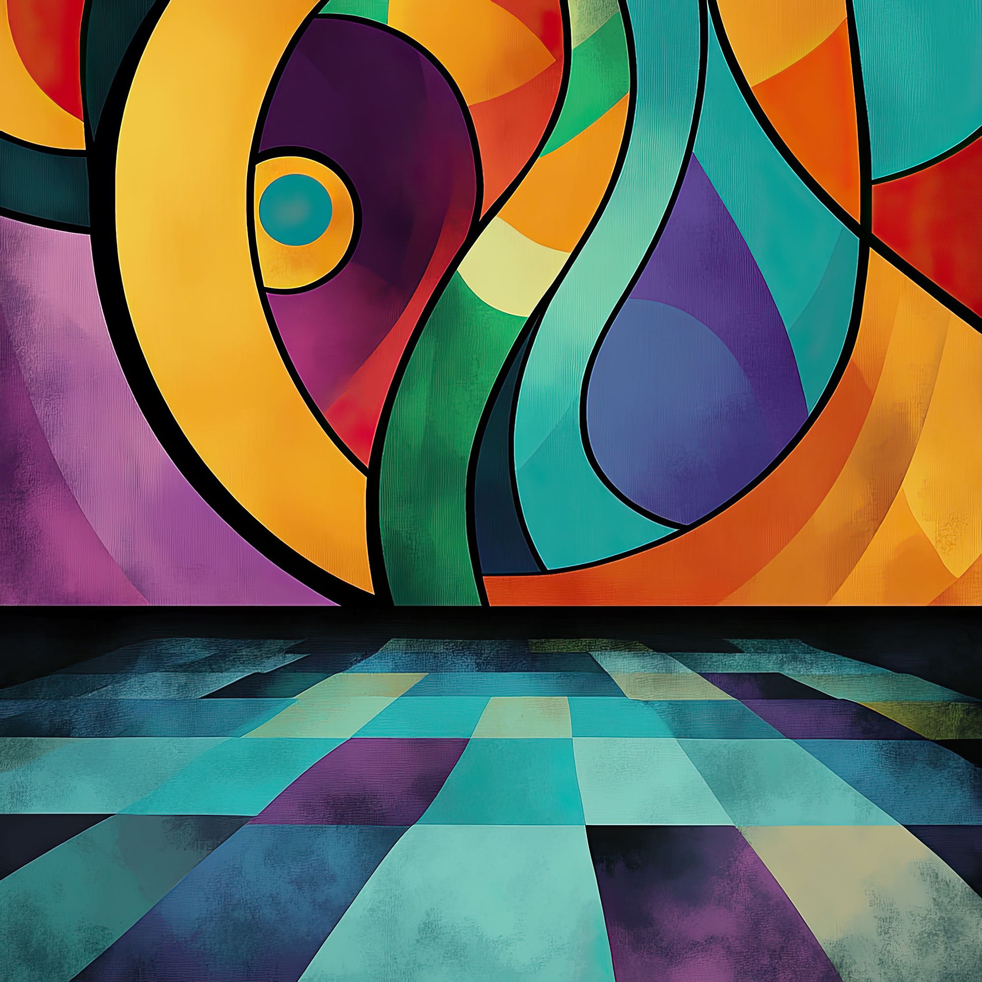 Preview for Vibrant-abstract-art-template-abstract-backdrop-background-f349e