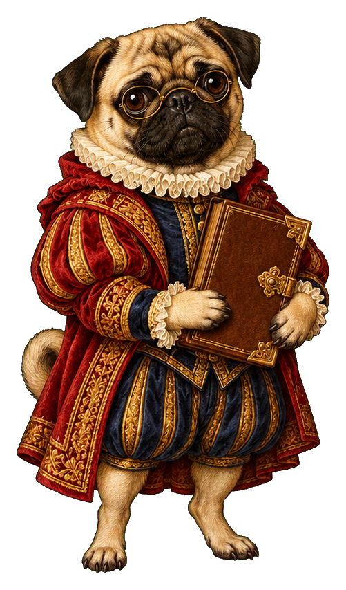 Preview for Bookish Scholar Pug