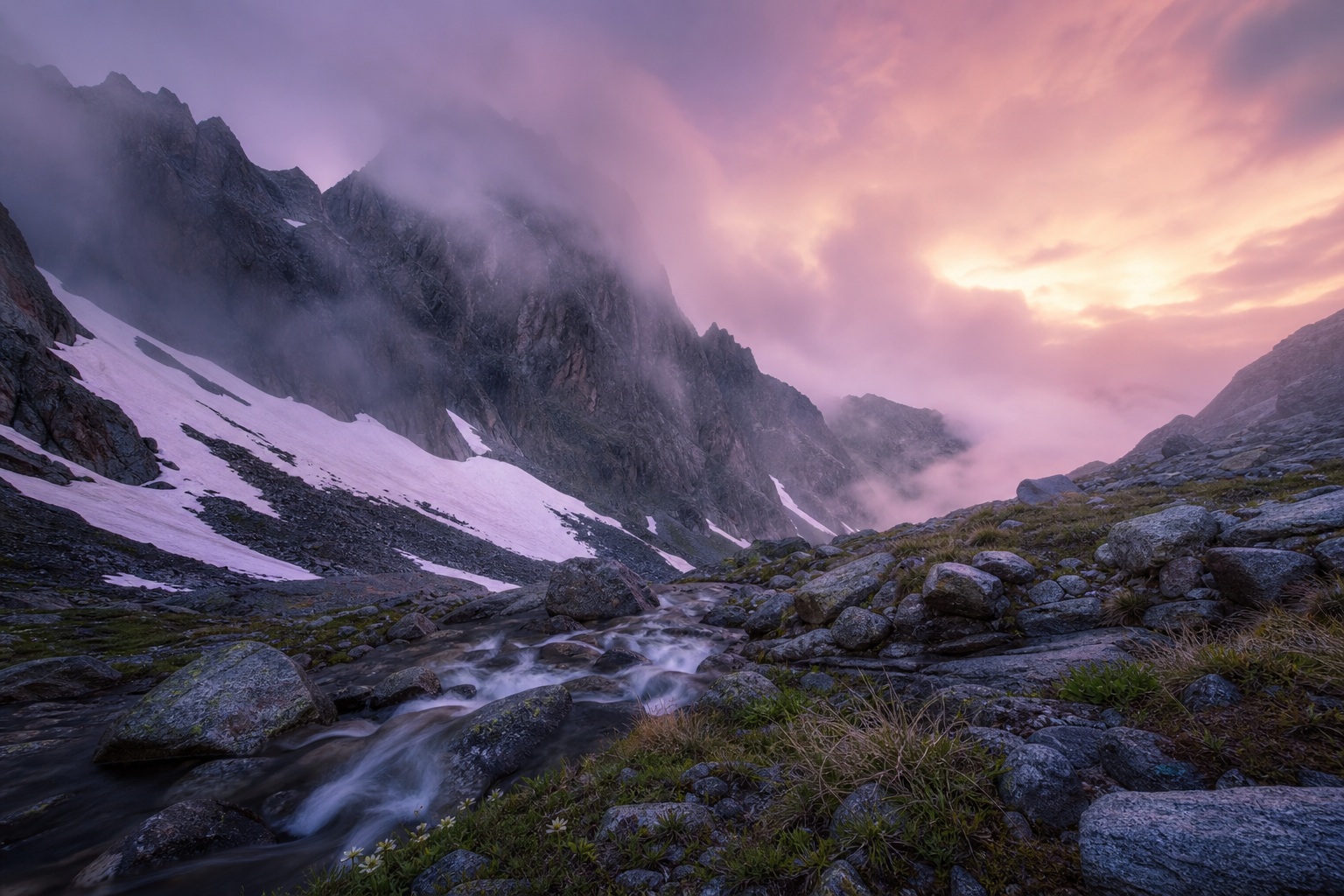 Preview for Misty Mountain Pass Background