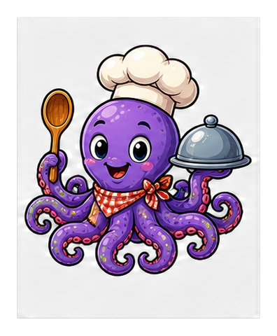 Preview for Octopus Chef Sticker