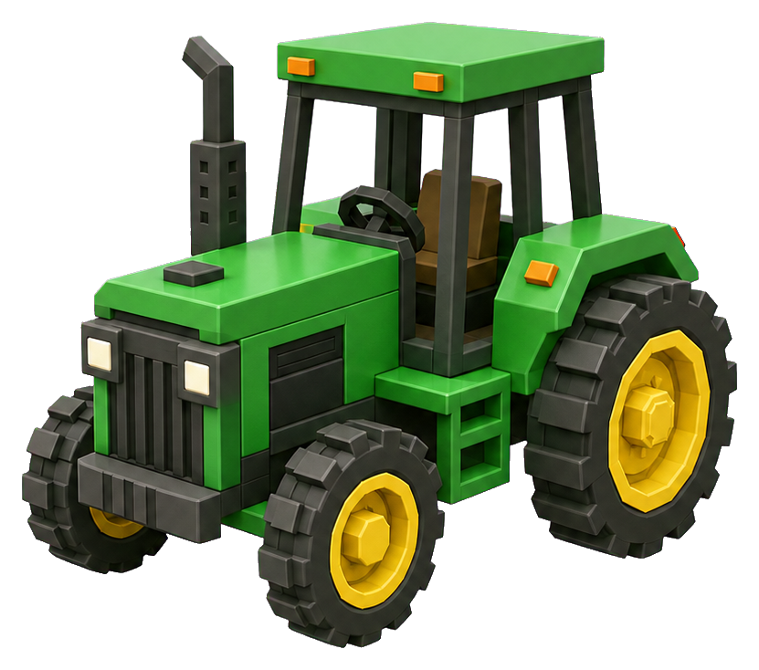 Preview for Tractor Sticker For Photo And Design Projects