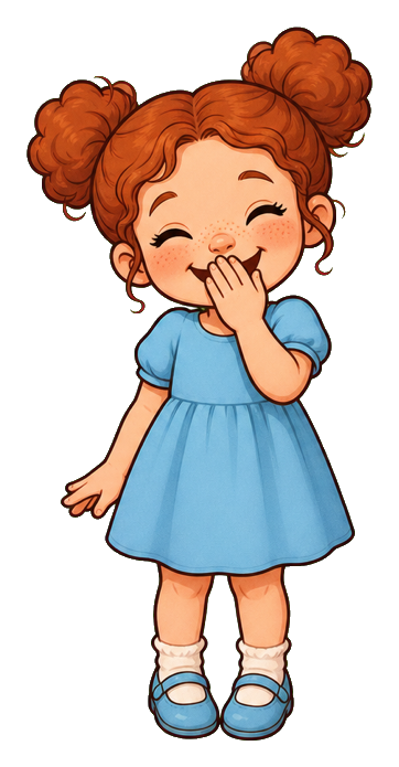 Preview for Giggling Freckled Girl Sticker