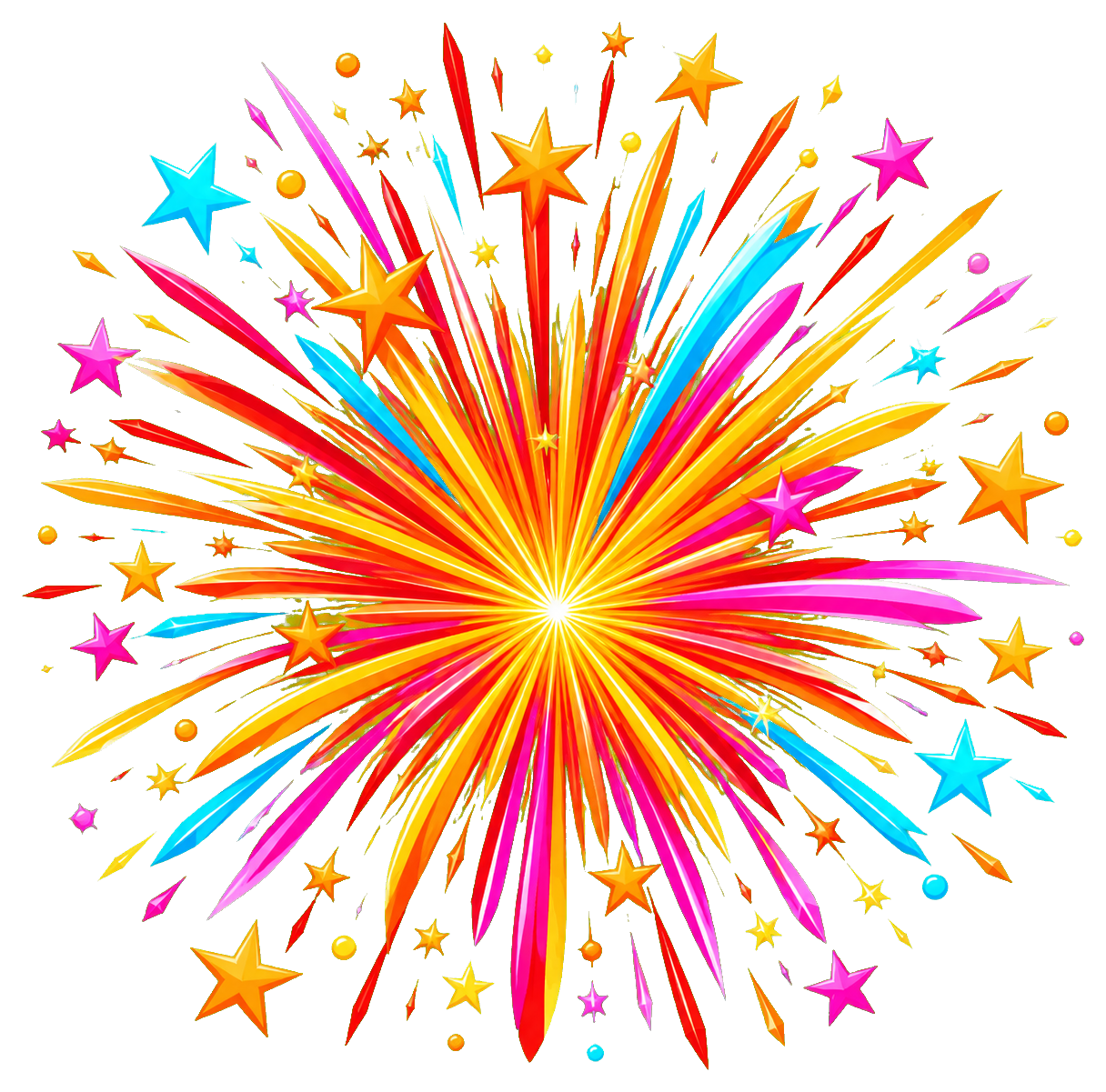 Preview for Firework Burst Sticker