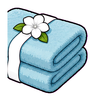 Preview for Folded Spa Towel Sticker