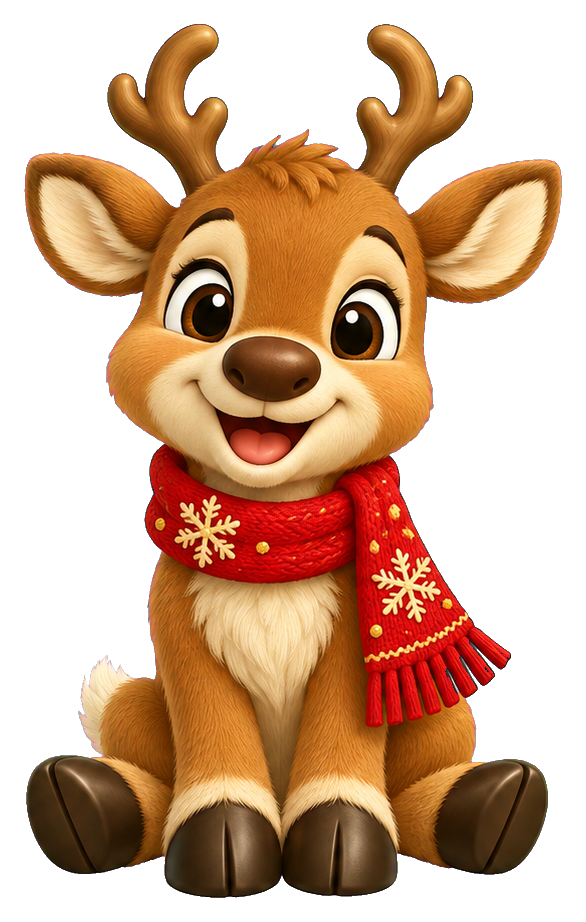 Preview for Cozy Scarf Christmas Reindeer