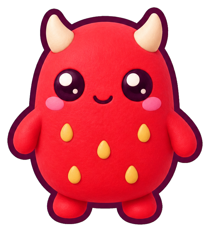 Preview for Berry Horn Imp Sticker