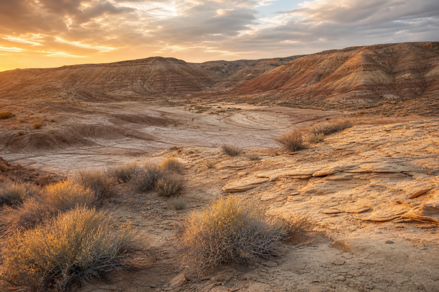 Preview for Desert Clay Landscape Background For Designs