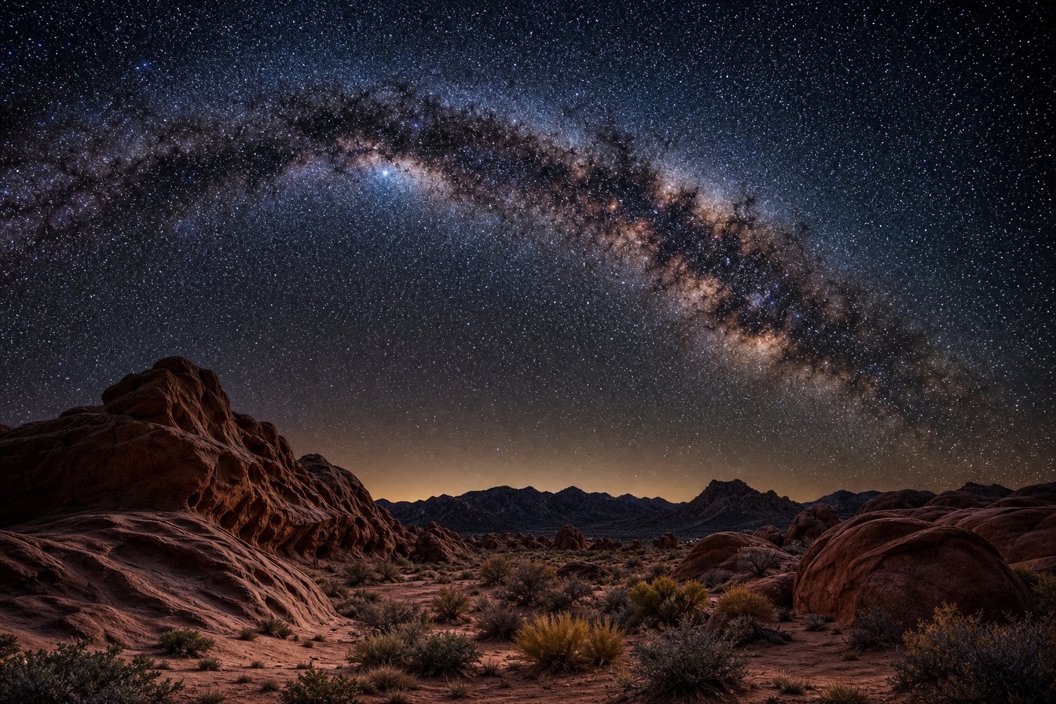 Preview for Desert Milky Way Night Sky Background