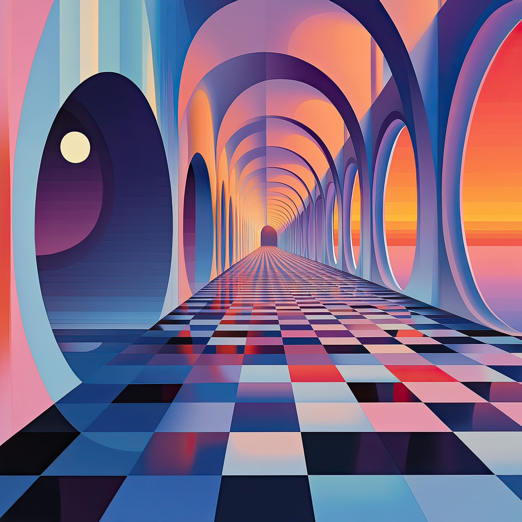 Preview for Surreal-archway-landscape-whimsical-backdrop-background-3debc