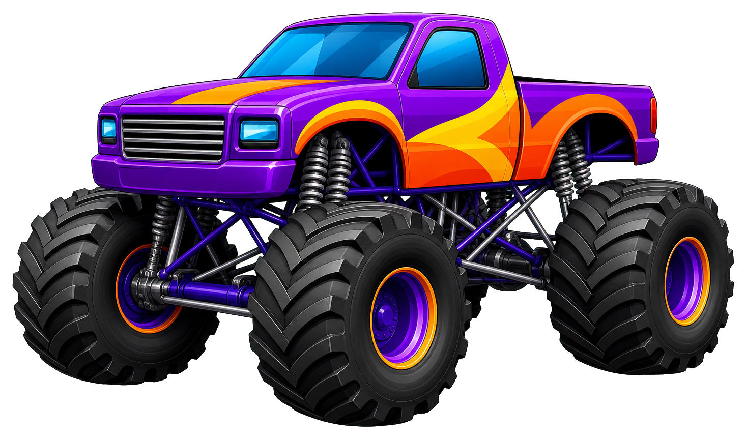 Preview for Monster Truck Sticker Graphic