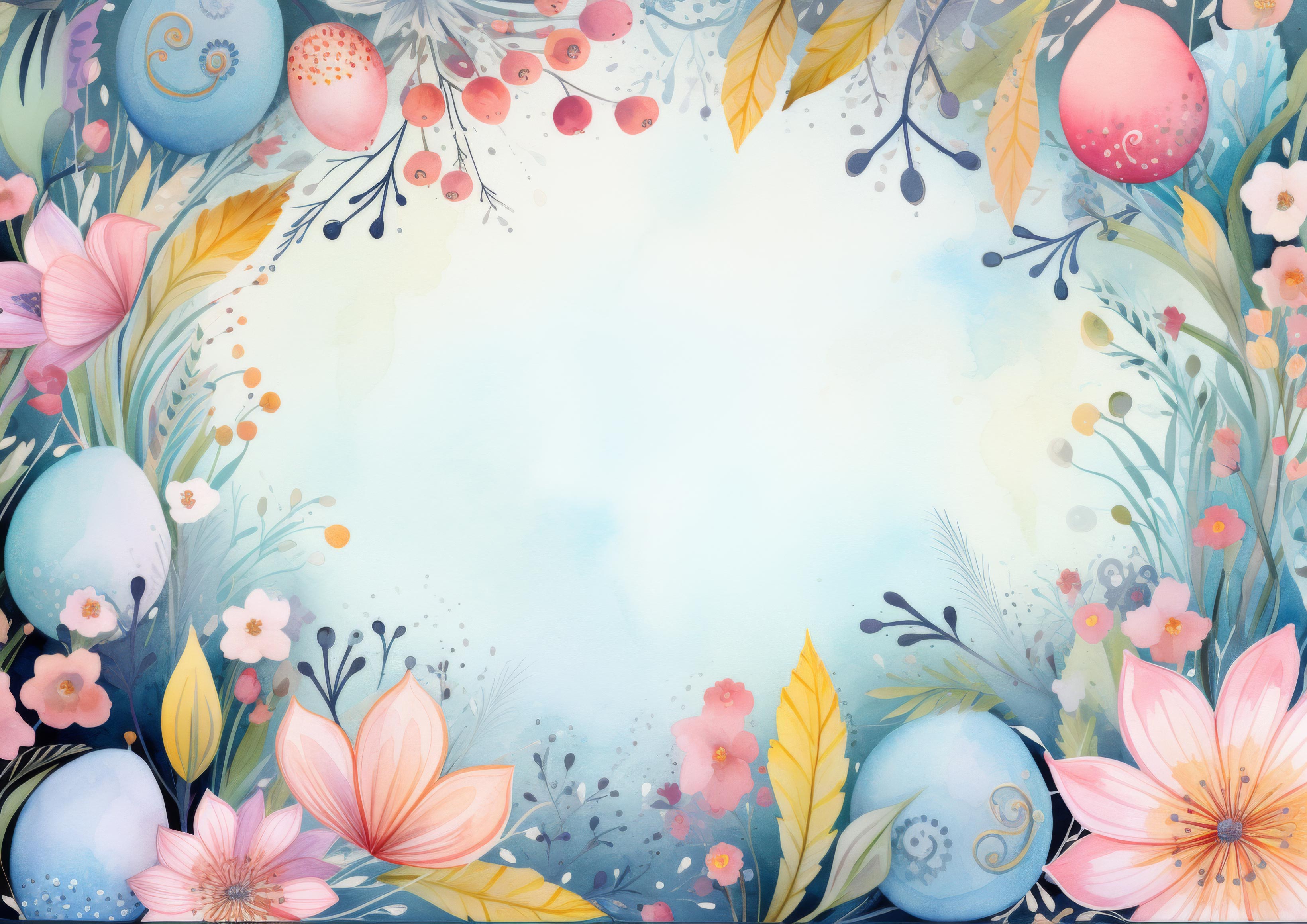 Preview for Easter-floral-frame-background-9d8f8