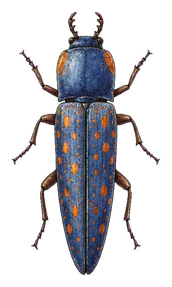 Preview for Cobalt Click Beetle Sticker