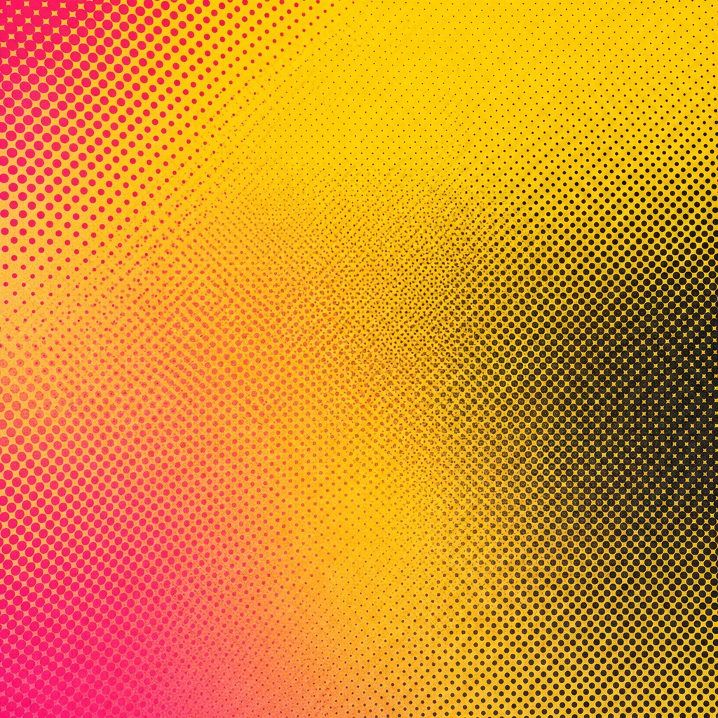 Preview for Magenta Yellow Halftone Dot Background