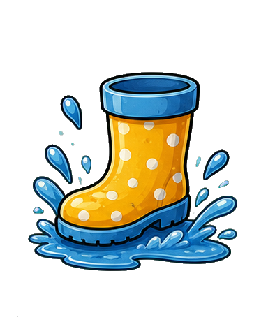 Preview for Rain Boot Splash Sticker