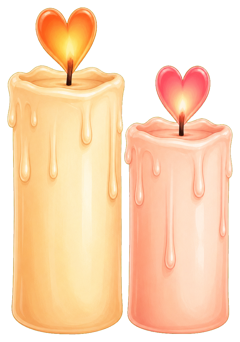 Preview for Romantic Candle Pair Sticker