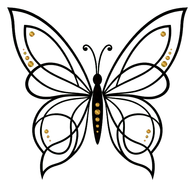 Preview for Minimal Contour Butterfly Sticker