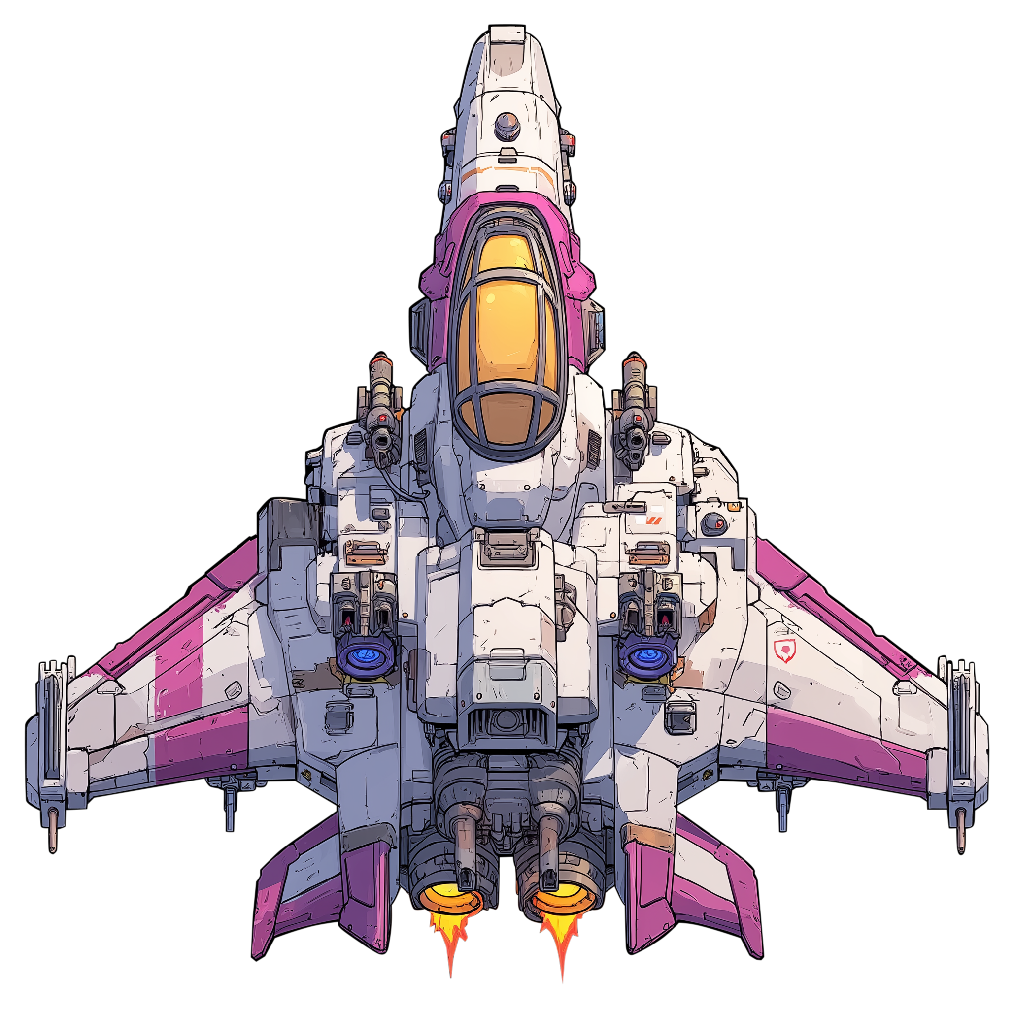 Preview for Futuristic-fighter-jet-design-spaceship-sticker-9d8ad